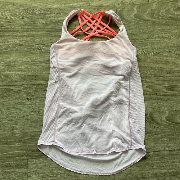 LULULEMON Slay The Studio 2-In-1 Tank Athletic Bra‎ B/C Cup Yoga Gym Size 6 - Picture 1 of 4